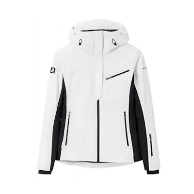 (Women) Anta Outdoor Champion Series Colorblock Hooded Jacket Women White/Black 162410909-1
