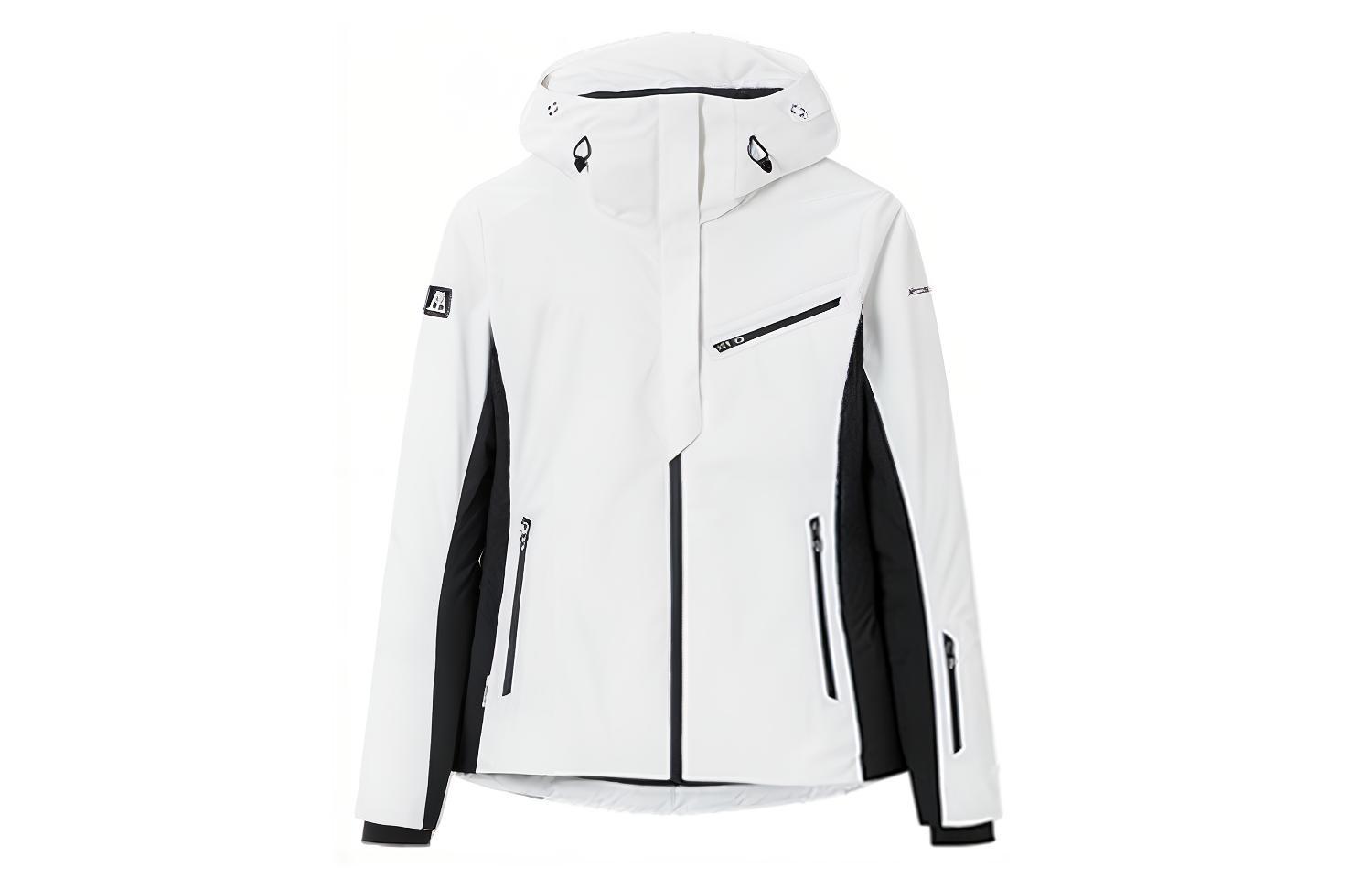 Order (W) 安踏户外冠军系列拼色连帽夹克 女款 白/黑 162410909-1