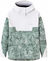 (Women) Anta Outdoor Half-Zip Hooded Waterproof Jacket Celadon Green Print 162416607-2 (Women) Anta Outdoor Half-Zip Hooded Waterproof Jacket Celadon Green Print 162416607-2