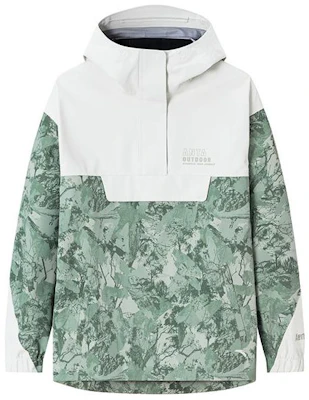 (W) 安踏户外半拉链连帽防水夹克青瓷绿印花 162416607-2 Order (W) 安踏户外半拉链连帽防水夹克青瓷绿印花 162416607-2