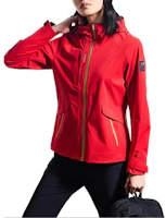 Sizing (Women) Anta Outdoor Hiking Waterproof Windproof Breathable Jacket - Classic Red 162437603-2