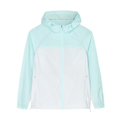 (Women) Anta Outdoor Hooded Windbreaker Sandstone Grey/Icy Blue 162437619U-4
