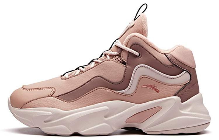 (Women) Anta Outdoor Series 'Pink Grey Fleece-Lined Dad Shoes' 12848971-3