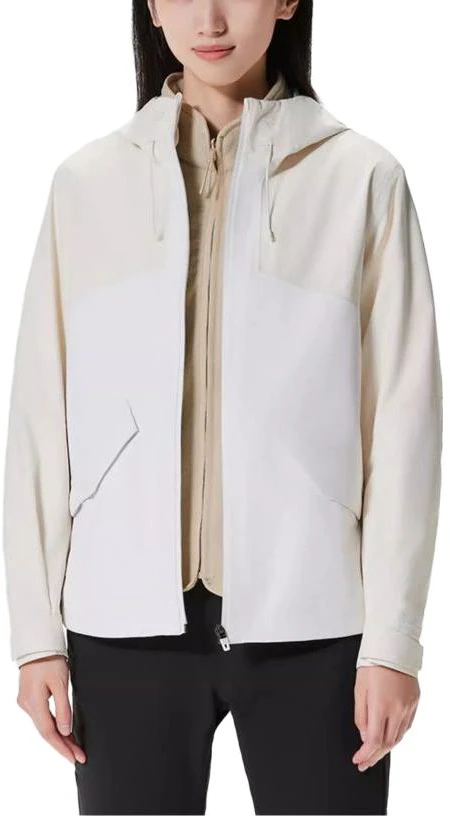 women-anta-outdoor-waterproof-hooded-jacket-beige-casual-sportswear-16234660-1