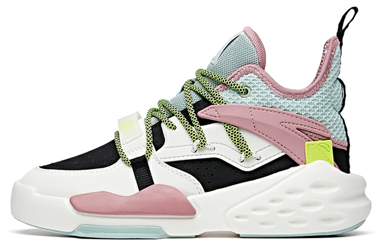 (Women) Anta Overbearing High-Top 'White Black Pink' 122018087-1