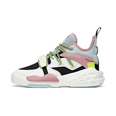 (W) Anta Overbearing High-Top 'White Black Pink'