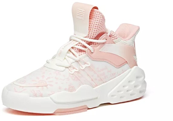 (W) Anta Overbearing Mid Top 'Putih Pink' 922038066-2 Lookbook (W) Anta Overbearing Mid Top 'Putih Pink' 922038066-2
