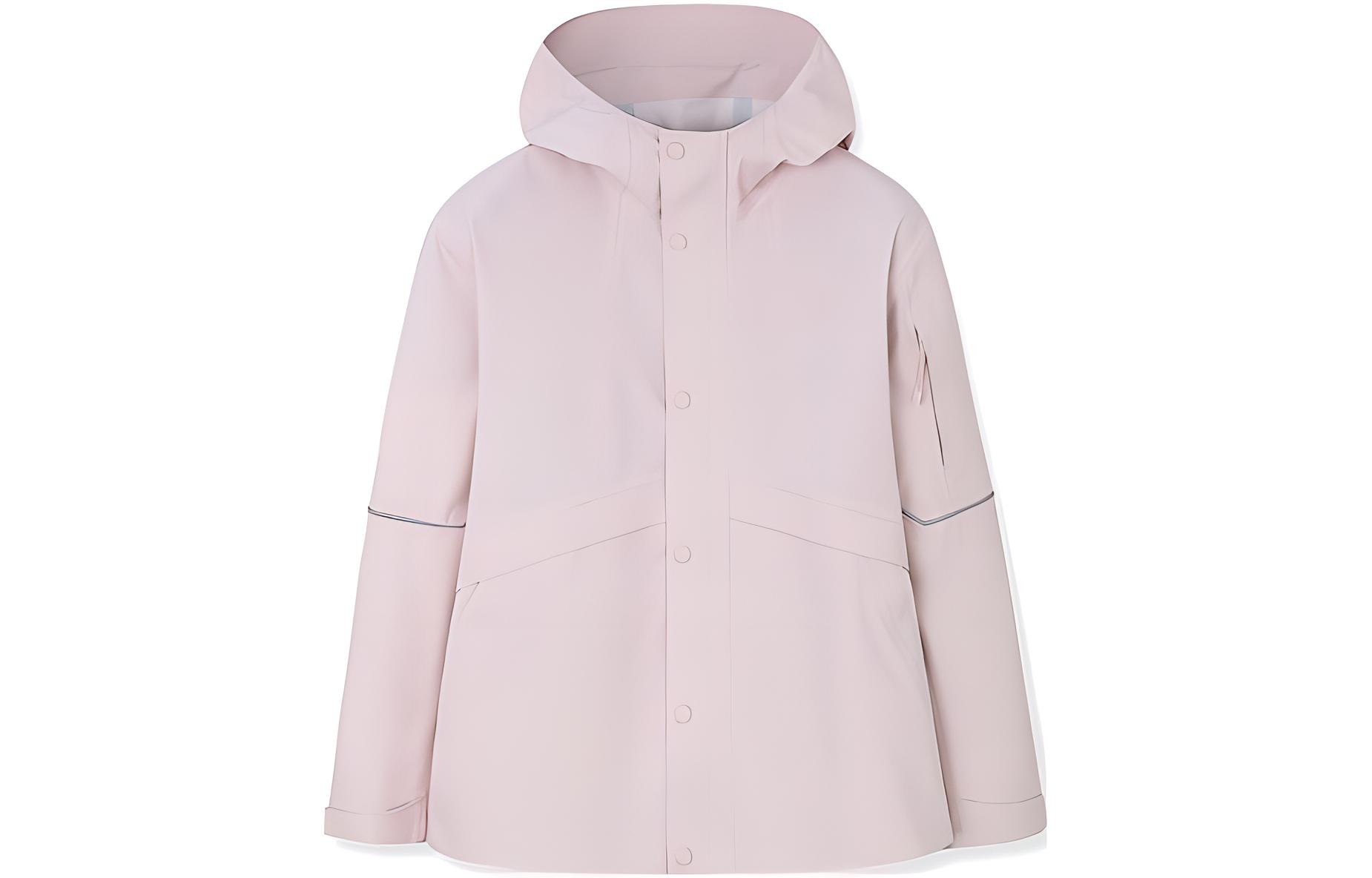 (Women) Anta Pink Waterproof Windbreaker Breathable Hard Shell Jacket 962317601-2