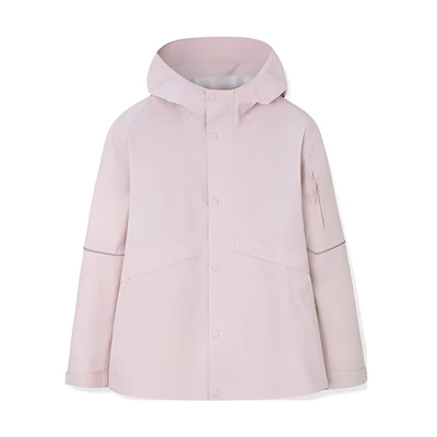 (Women) Anta Pink Waterproof Windbreaker Breathable Hard Shell Jacket 962317601-2