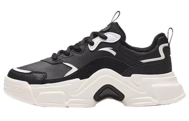 (Women) Anta Platform Leather 'White Black' 922328816-6