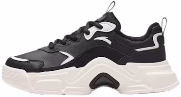 (Women) Anta Platform Leather 'White Black' 922328816-6 (Women) Anta Platform Leather 'White Black' 922328816-6