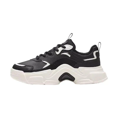 (W) Anta Platform Leather 'White Black'