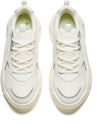 (W) Anta Platform Kulit 'Putih Hijau Abu' 922328816-4 Lookbook (W) Anta Platform Kulit 'Putih Hijau Abu' 922328816-4