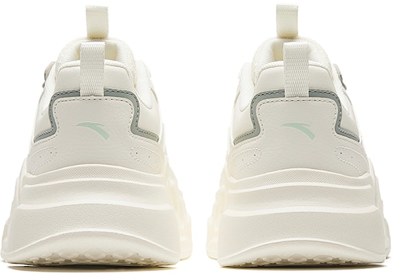 (W) Anta Platform Kulit 'Putih Hijau Abu' 922328816-4 Shop (W) Anta Platform Kulit 'Putih Hijau Abu' 922328816-4