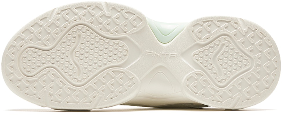 (W) Anta Platform Kulit 'Putih Hijau Abu' 922328816-4 Purchase (W) Anta Platform Kulit 'Putih Hijau Abu' 922328816-4