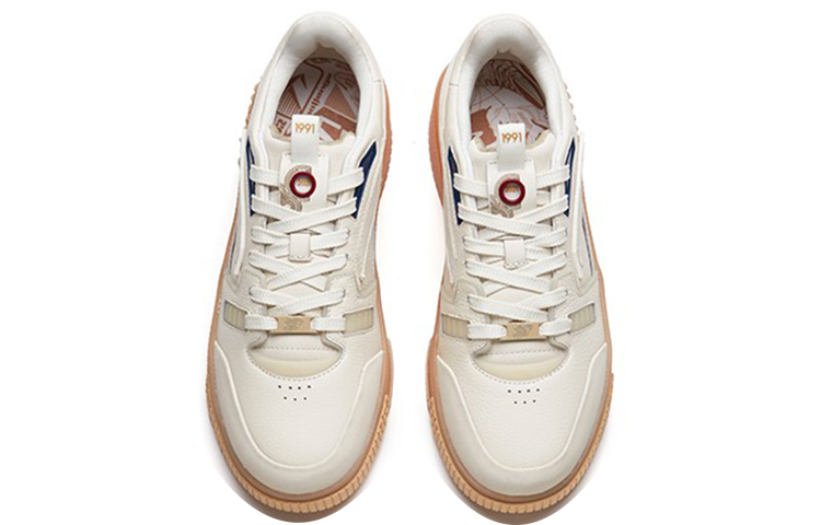 (W) Anta Qi Yuan '30th Anniversary Retro White Blue Red' 圖 4