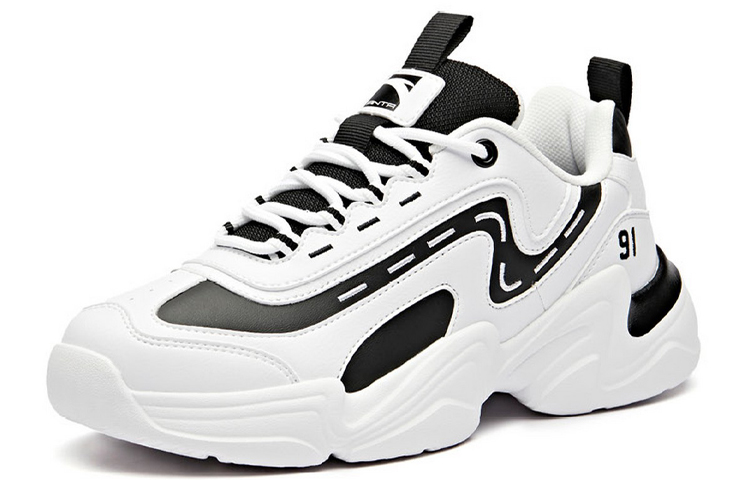 (W) Anta Retro Casual Series Low 'White Black' 圖 2