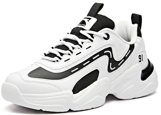 (Women) Anta Retro Casual Series Low 'White Black' 92938862-1 Order (Women) Anta Retro Casual Series Low 'White Black' 92938862-1