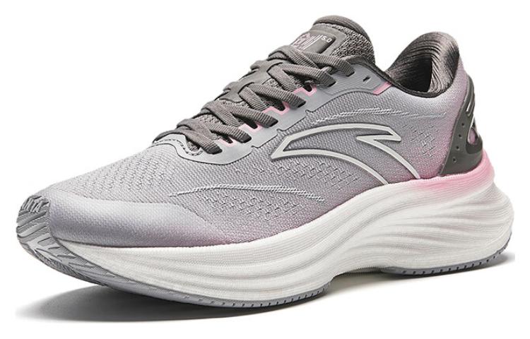 Order 安踏創跑5代 舒適百搭 低幫 跑步鞋 女款 灰粉色