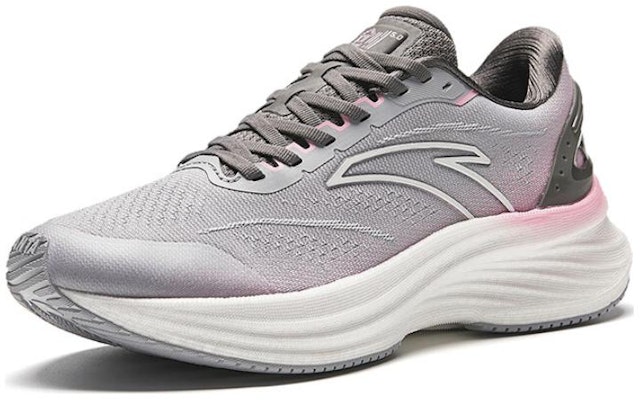 安踏創跑5代 舒適百搭 低幫 跑步鞋 女款 灰粉色 Order 安踏創跑5代 舒適百搭 低幫 跑步鞋 女款 灰粉色