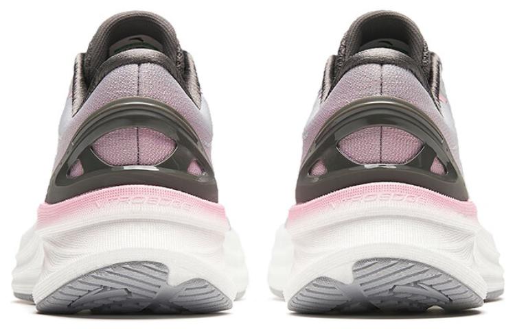 Lookbook 安踏創跑5代 舒適百搭 低幫 跑步鞋 女款 灰粉色