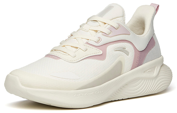 Lookbook 安踏 跑步系列 防滑耐磨透氣 低幫 跑步鞋 女款 灰紫