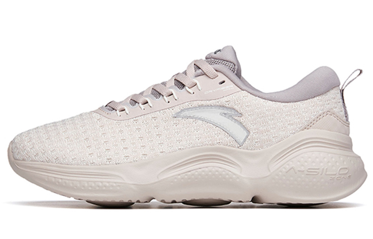 (Women) Anta Running 'Shock Absorption Non-Slip Low Top - Lotus Grey' 122145532-3