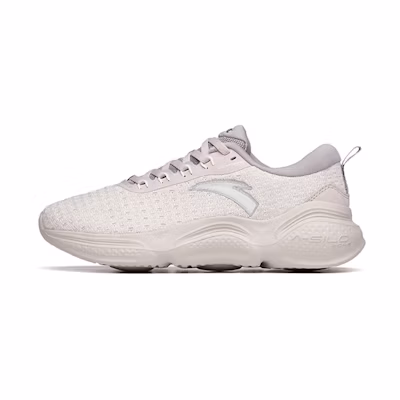 (W) Anta Running 'Shock Absorption Non-Slip Low Top - Lotus Grey'
