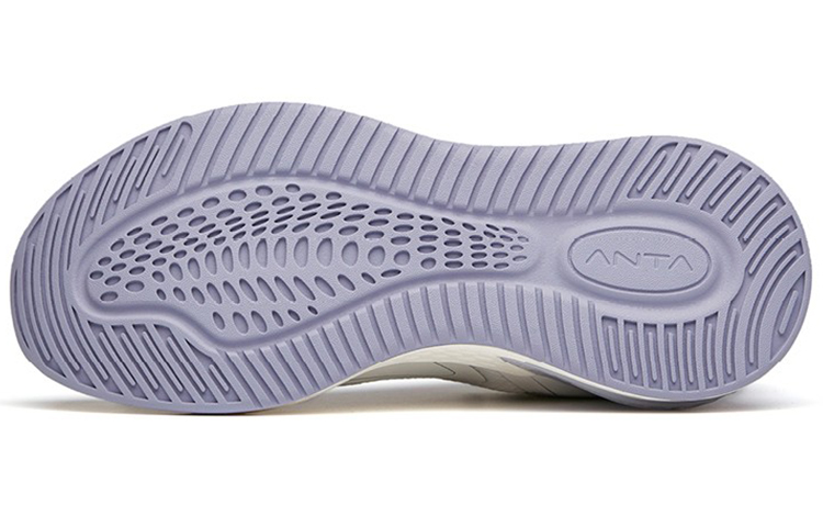 Shop Anta安踏 跑步系列C37+ 防滑耐磨 低筒 跑步鞋 女款 白灰紫