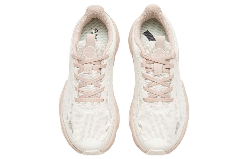 Lookbook 安踏 不止步 软底 减震輕便防滑 低帮 跑步鞋 女款 白藕灰