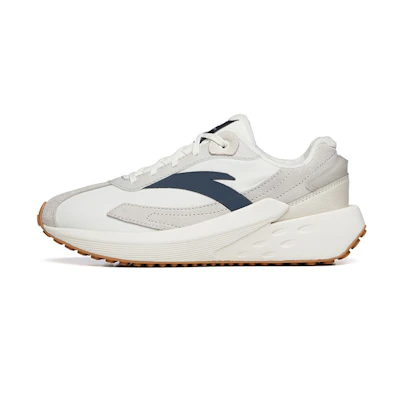 (W) Anta Running Low White Grey Blue 'Bing Tang Fleece'