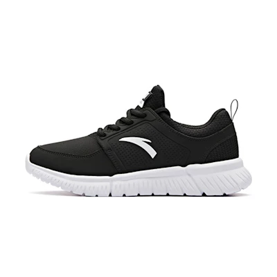 (W) Anta Running Series 'Black and White Leather Casual'