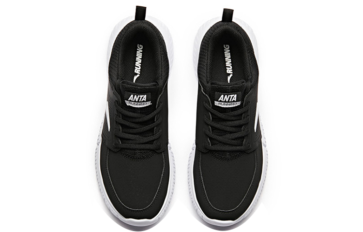 Shop (Women) Anta Running Series 'Black and White Leather Casual' 92845581-5