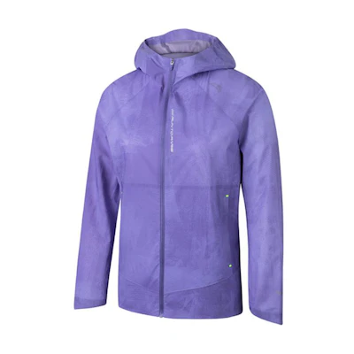 (Women) Anta Running Series Lightweight Breathable Hoodie Jacket - Wisteria Purple Print 162435606-2