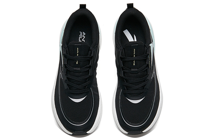 Shop (W) アンタ ランニングシューズ 黒青白 122215552-4