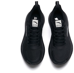 安踏跑步系列網面透氣低幫跑步鞋女款黑色 Lookbook 安踏跑步系列網面透氣低幫跑步鞋女款黑色