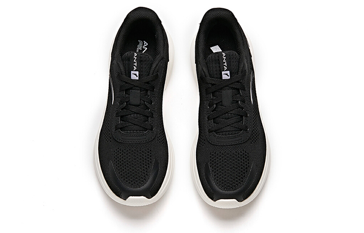 Lookbook 安踏跑步系列 舒適輕質 透氣 低幫 跑步鞋 女款 黑白