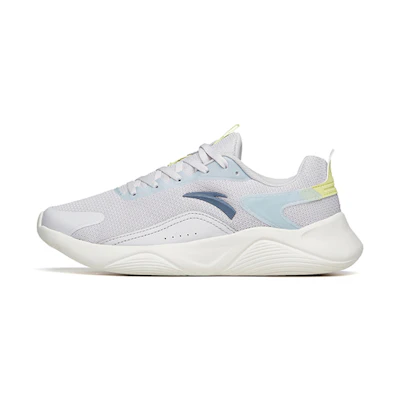 (W) Anta Running Series Sneakers 'Grey Blue Yellow'
