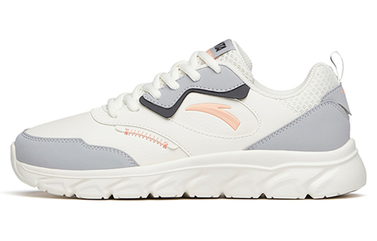 Buy (W) 安踏低帮跑步系列 '灰白皮革' 922145573-7