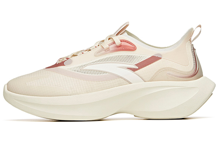 (W) Anta Running Series Low 'Leaf Pink White'