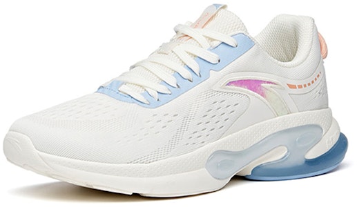 安踏 跑步系列 生活系列 彈力膠科技 低幫 跑步鞋 女款 白藍 Lookbook 安踏 跑步系列 生活系列 彈力膠科技 低幫 跑步鞋 女款 白藍