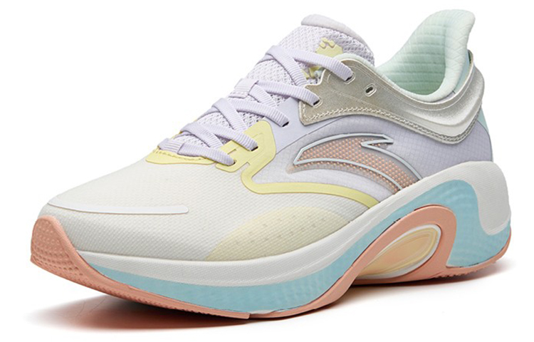 Lookbook Anta安踏 跑步系列 輕便 低筒 跑步鞋 女款 白藍紫