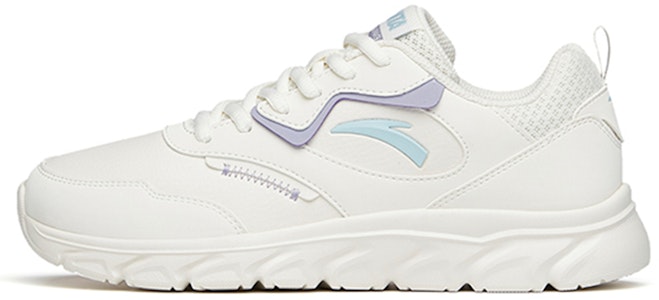 Anta安踏 跑步系列 皮質 防滑耐磨 低筒 跑步鞋 女款 白紫 Buy Anta安踏 跑步系列 皮質 防滑耐磨 低筒 跑步鞋 女款 白紫