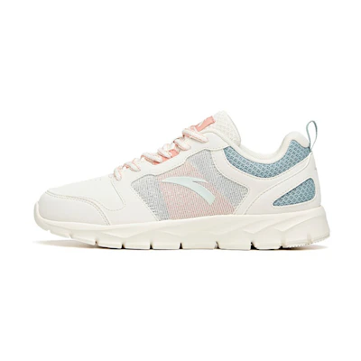 (W) Anta Running Series Sneakers Leather 'White Pink Blue'