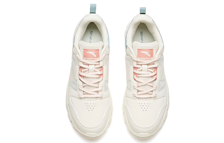 Order Anta安踏 跑步系列 皮面 低帮 跑步鞋 女款 白綠粉