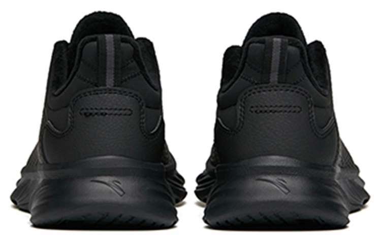 Purchase Anta安踏 跑步系列 減震 低筒 跑步鞋 女款 純黑色 皮面加絨