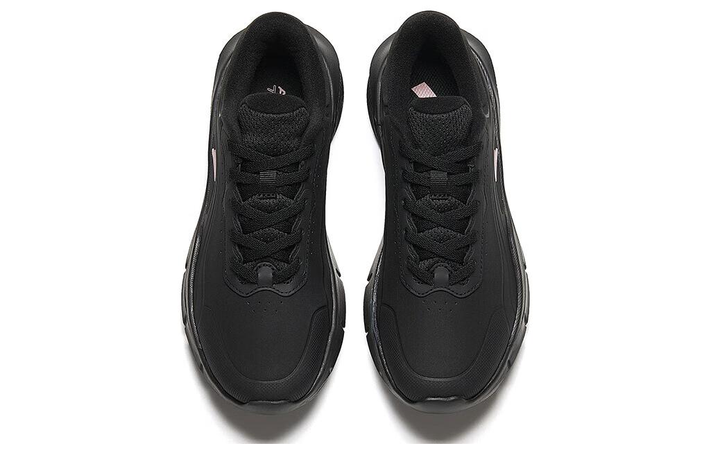 Lookbook 安踏 舒適 防滑耐磨 低筒 跑步鞋 女款 純黑