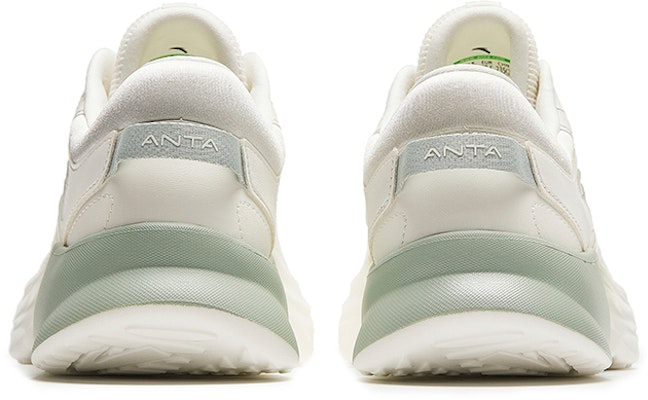 Anta安踏 輕量舒適 減震耐磨 低筒 跑步鞋 女款 白綠 Shop Anta安踏 輕量舒適 減震耐磨 低筒 跑步鞋 女款 白綠