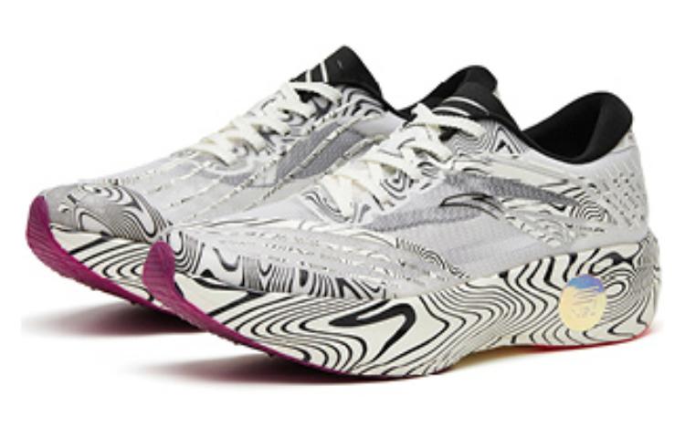 (W) Anta Running Shoes Low 'Black and White'