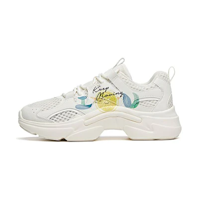(W) Anta Running Series Sneakers 'White Yellow'